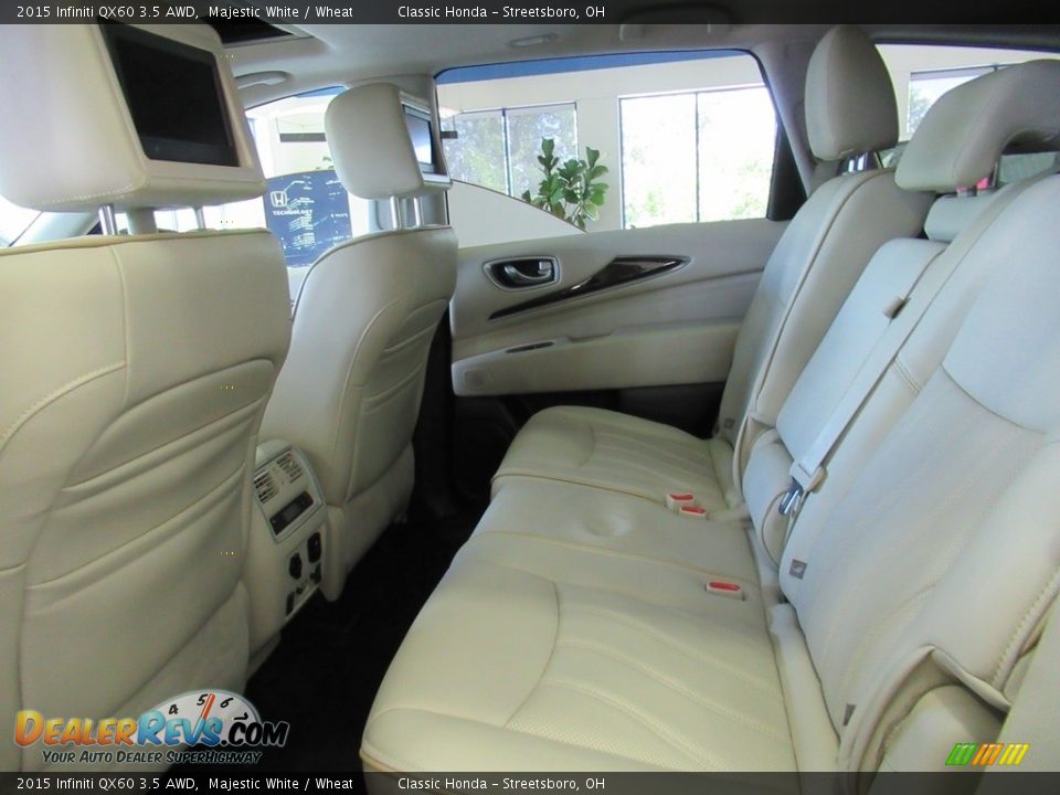 2015 Infiniti QX60 3.5 AWD Majestic White / Wheat Photo #18