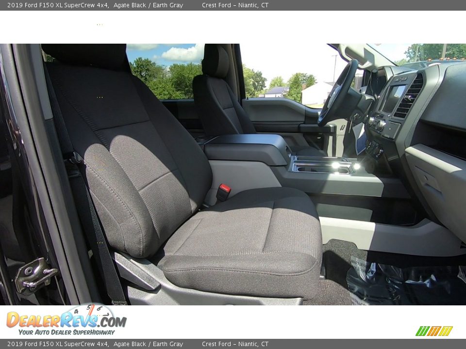 2019 Ford F150 XL SuperCrew 4x4 Agate Black / Earth Gray Photo #23