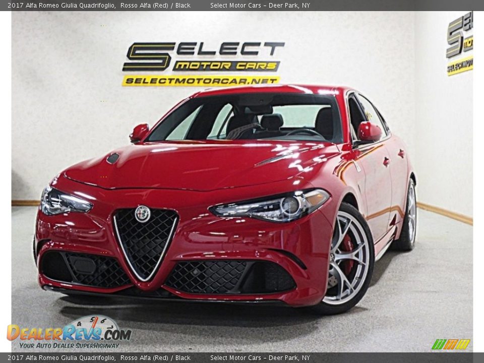 2017 Alfa Romeo Giulia Quadrifoglio Rosso Alfa (Red) / Black Photo #1