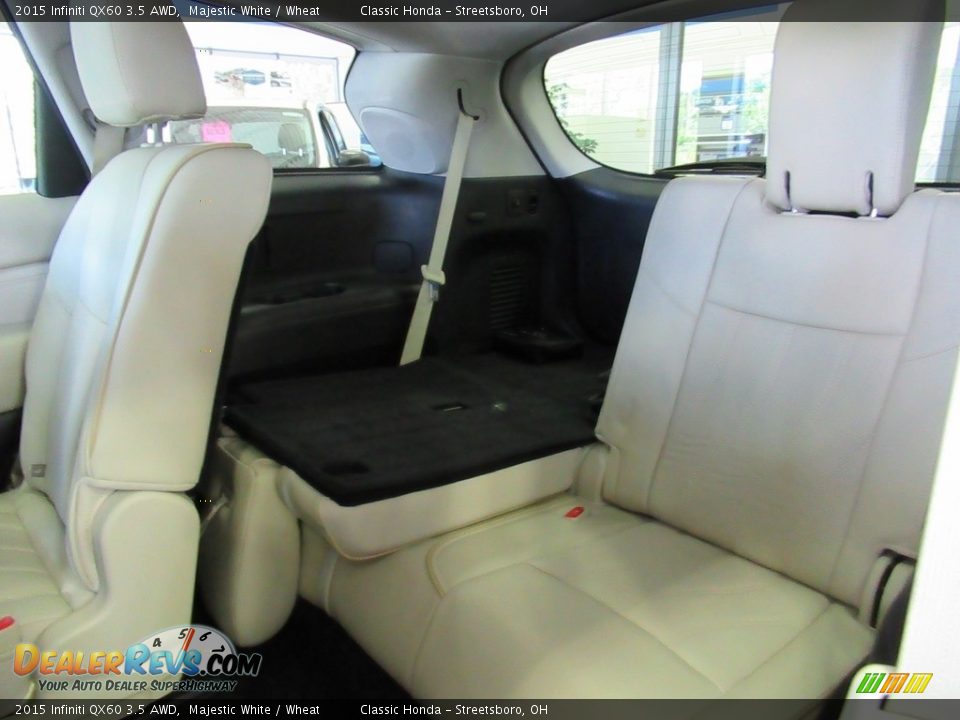 2015 Infiniti QX60 3.5 AWD Majestic White / Wheat Photo #20