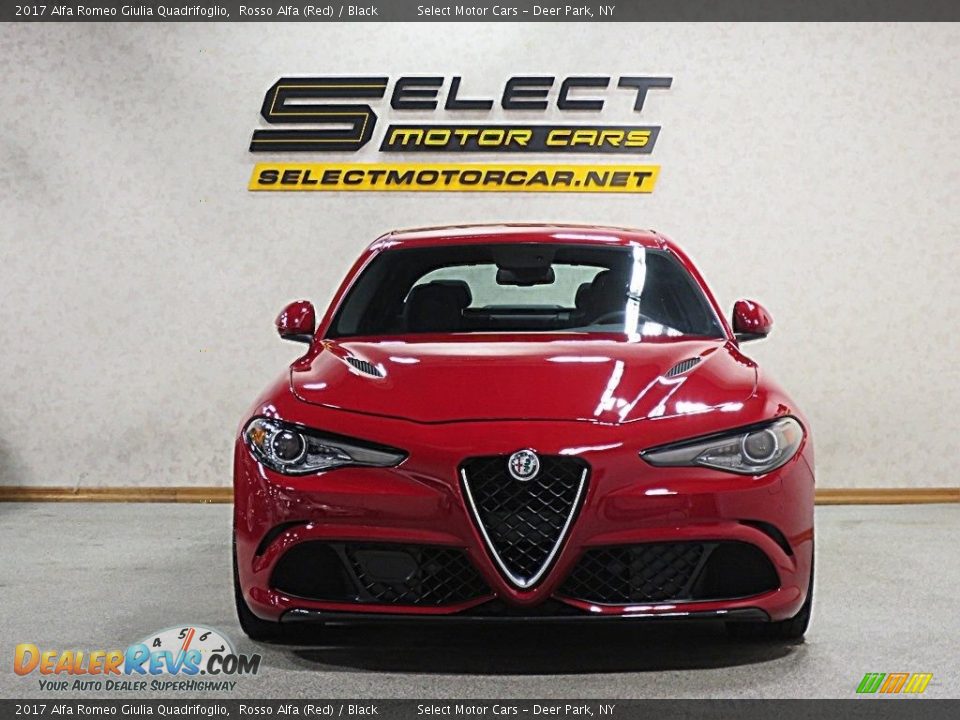 2017 Alfa Romeo Giulia Quadrifoglio Rosso Alfa (Red) / Black Photo #2