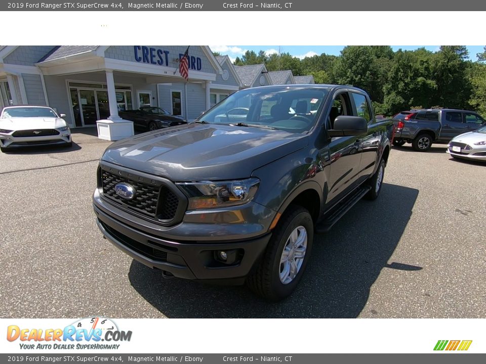 2019 Ford Ranger STX SuperCrew 4x4 Magnetic Metallic / Ebony Photo #3