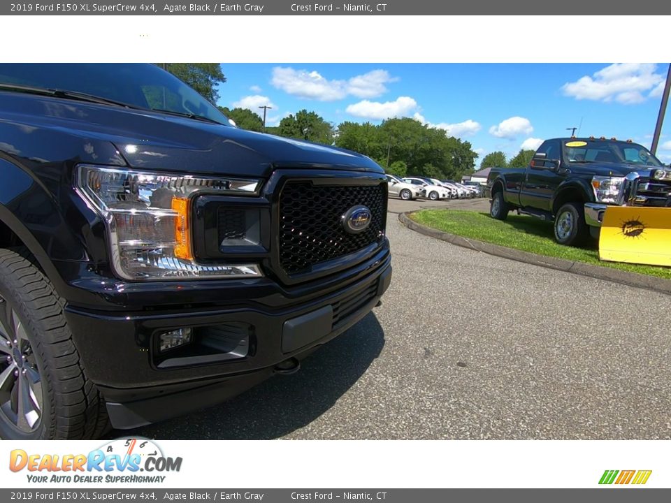 2019 Ford F150 XL SuperCrew 4x4 Agate Black / Earth Gray Photo #27