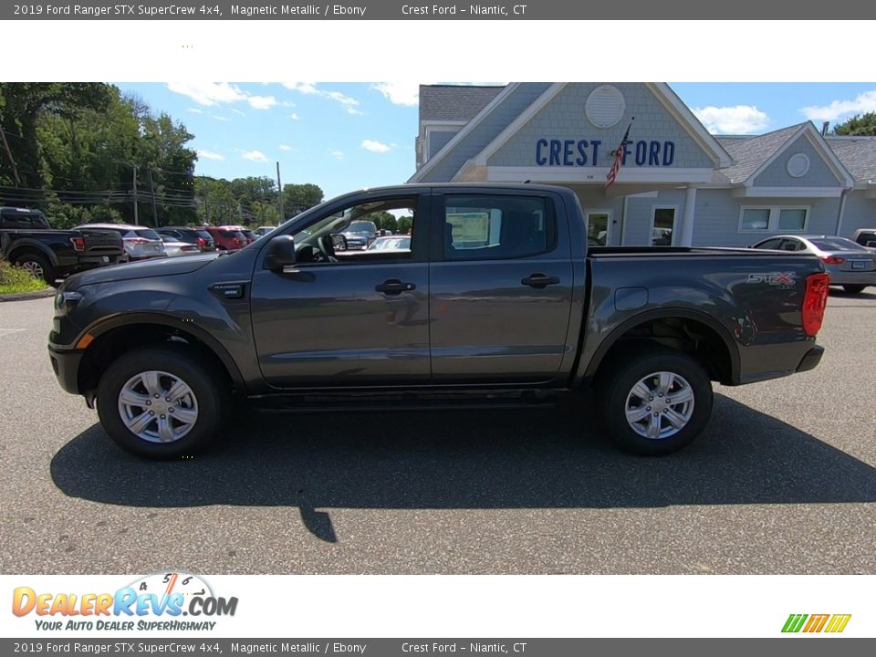 2019 Ford Ranger STX SuperCrew 4x4 Magnetic Metallic / Ebony Photo #4
