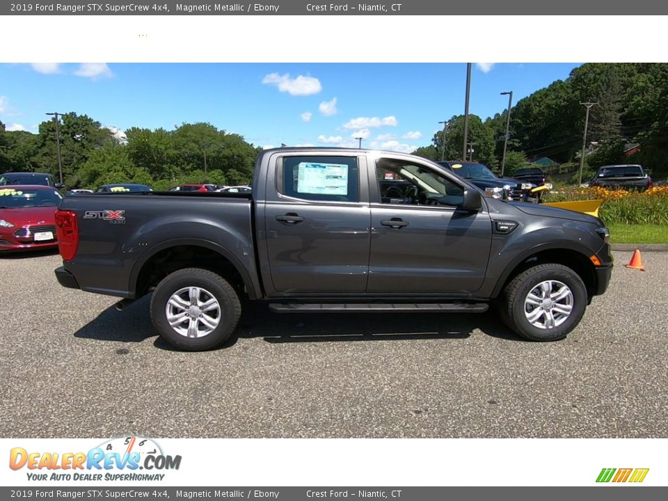 2019 Ford Ranger STX SuperCrew 4x4 Magnetic Metallic / Ebony Photo #8