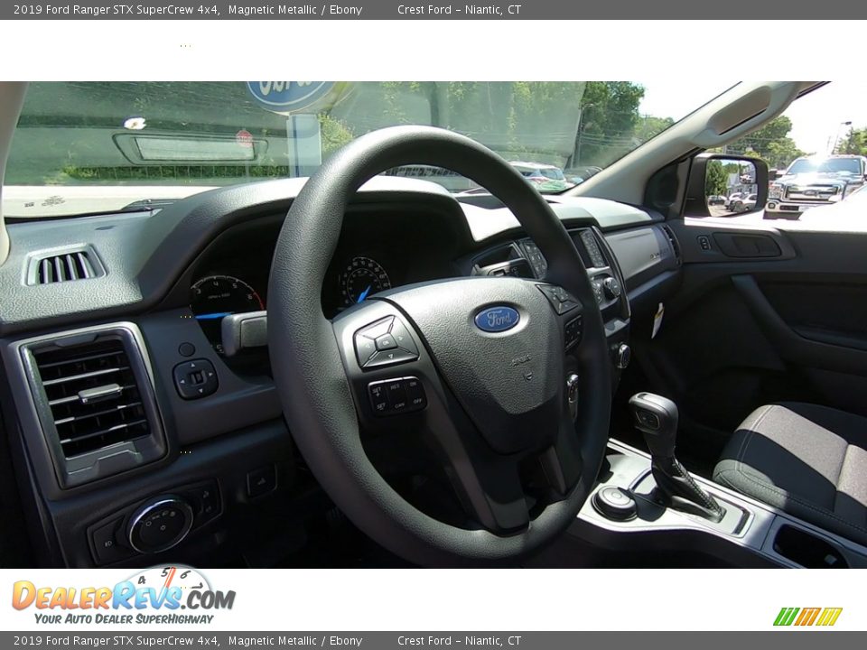 2019 Ford Ranger STX SuperCrew 4x4 Magnetic Metallic / Ebony Photo #10