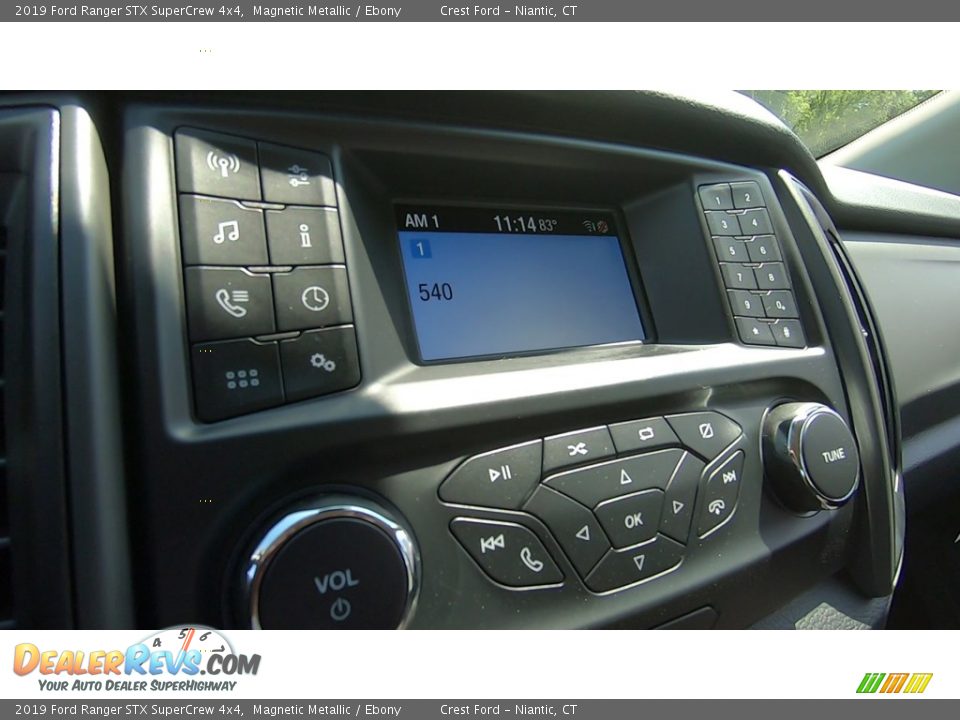 2019 Ford Ranger STX SuperCrew 4x4 Magnetic Metallic / Ebony Photo #14