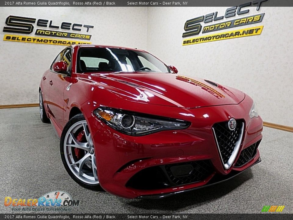 2017 Alfa Romeo Giulia Quadrifoglio Rosso Alfa (Red) / Black Photo #10