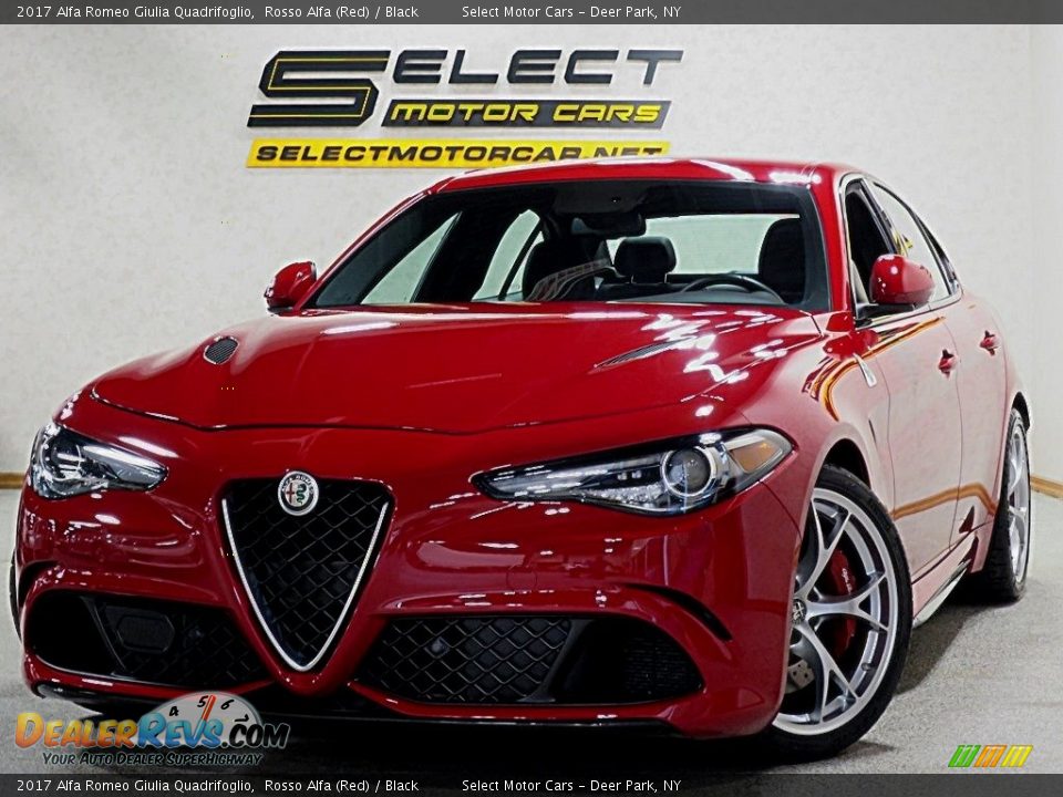 2017 Alfa Romeo Giulia Quadrifoglio Rosso Alfa (Red) / Black Photo #12