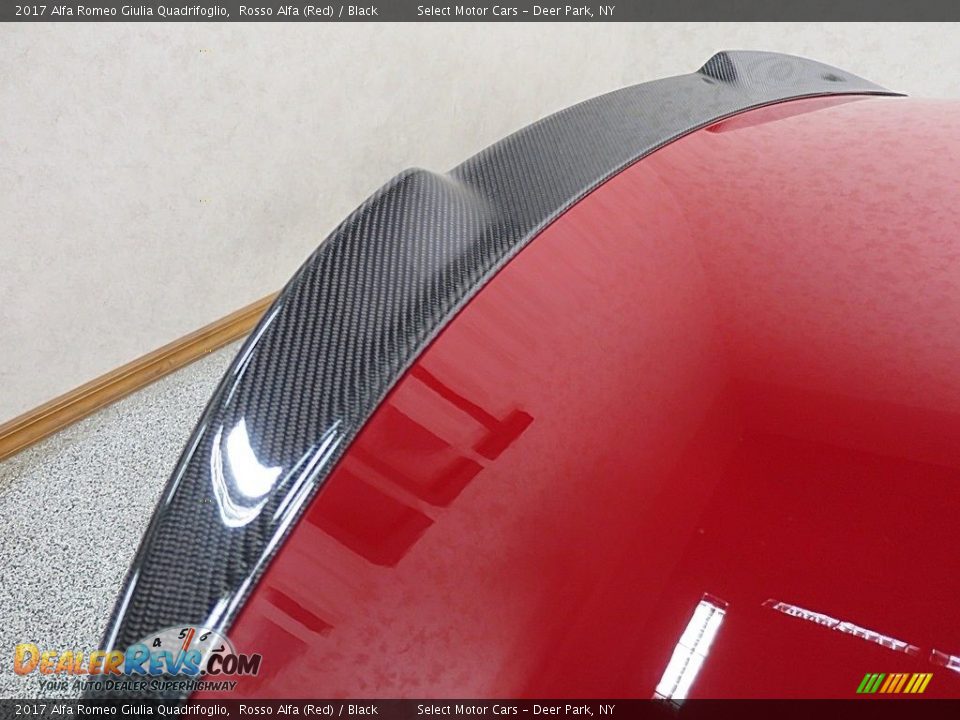 2017 Alfa Romeo Giulia Quadrifoglio Rosso Alfa (Red) / Black Photo #14