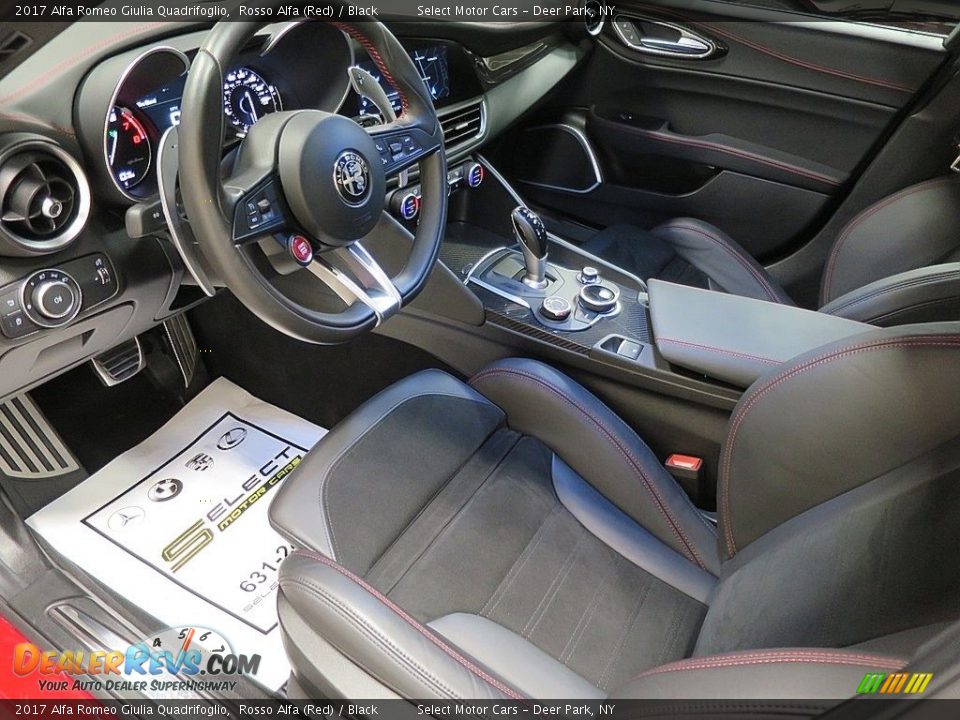 2017 Alfa Romeo Giulia Quadrifoglio Rosso Alfa (Red) / Black Photo #15