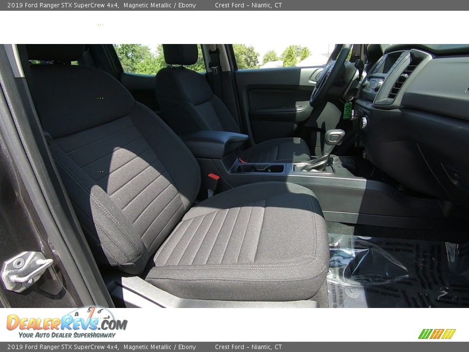 2019 Ford Ranger STX SuperCrew 4x4 Magnetic Metallic / Ebony Photo #23