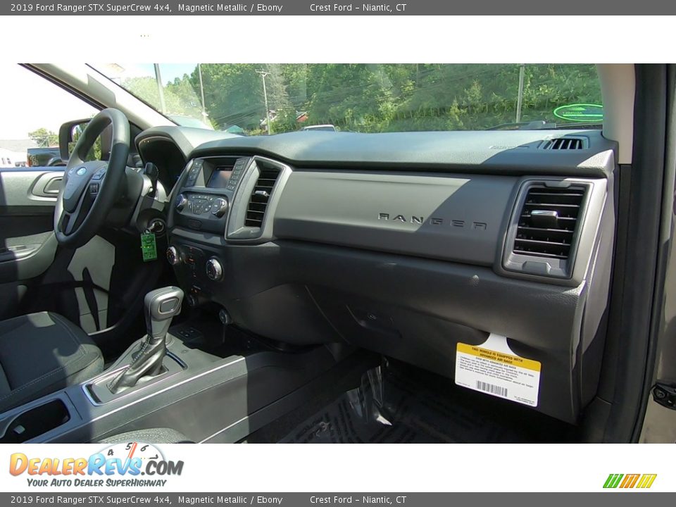 2019 Ford Ranger STX SuperCrew 4x4 Magnetic Metallic / Ebony Photo #24