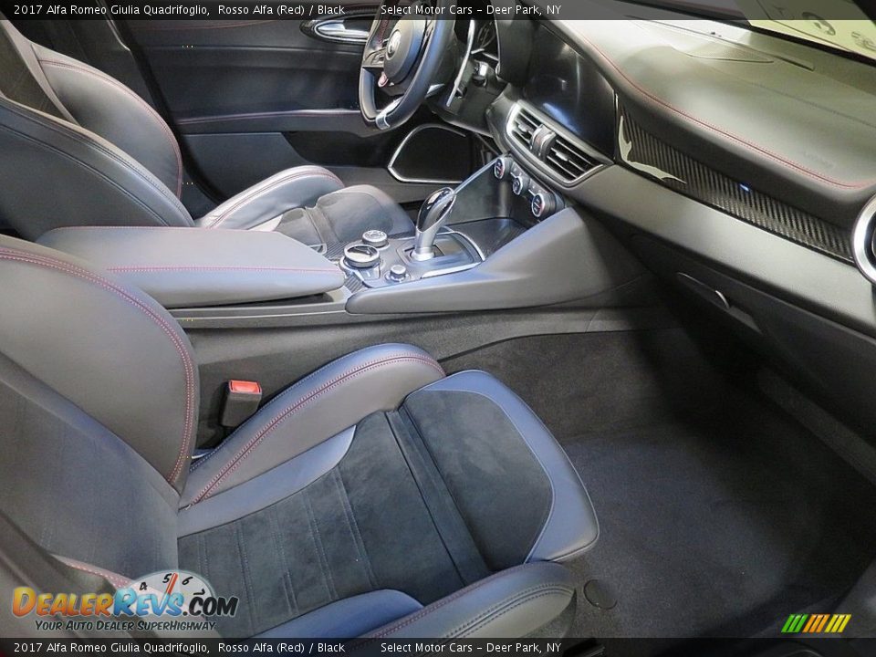 2017 Alfa Romeo Giulia Quadrifoglio Rosso Alfa (Red) / Black Photo #17