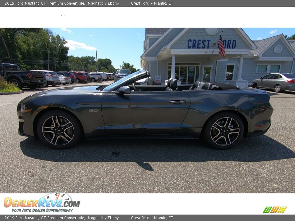 2019 Ford Mustang GT Premium Convertible Magnetic / Ebony Photo #4