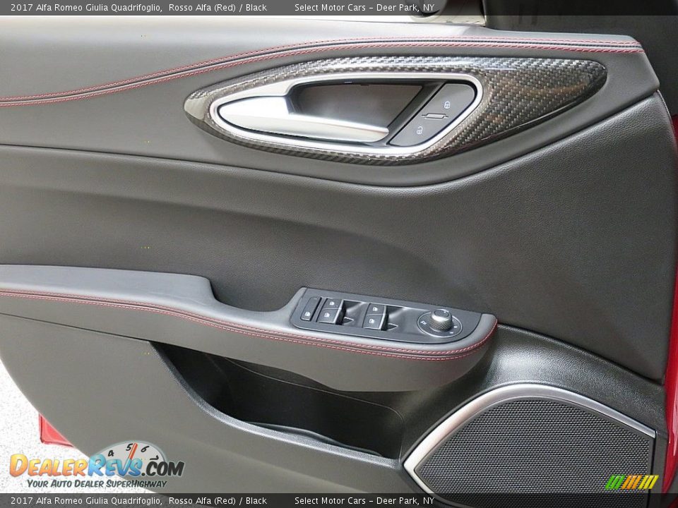 2017 Alfa Romeo Giulia Quadrifoglio Rosso Alfa (Red) / Black Photo #22