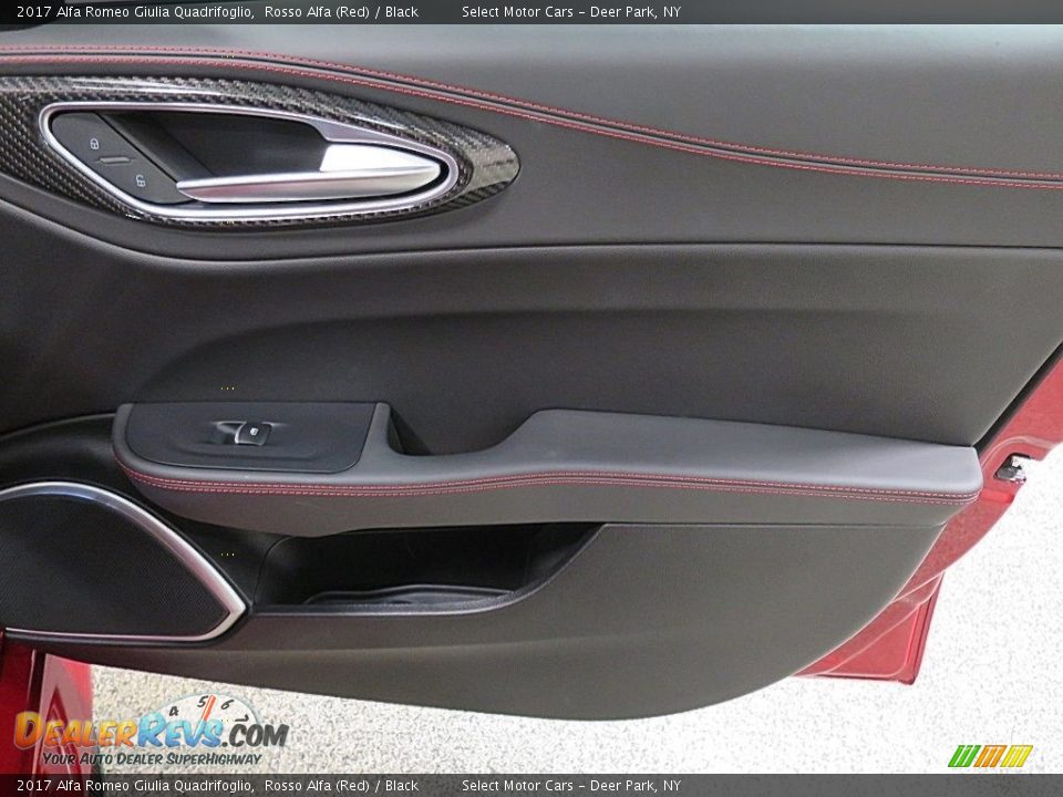 2017 Alfa Romeo Giulia Quadrifoglio Rosso Alfa (Red) / Black Photo #23