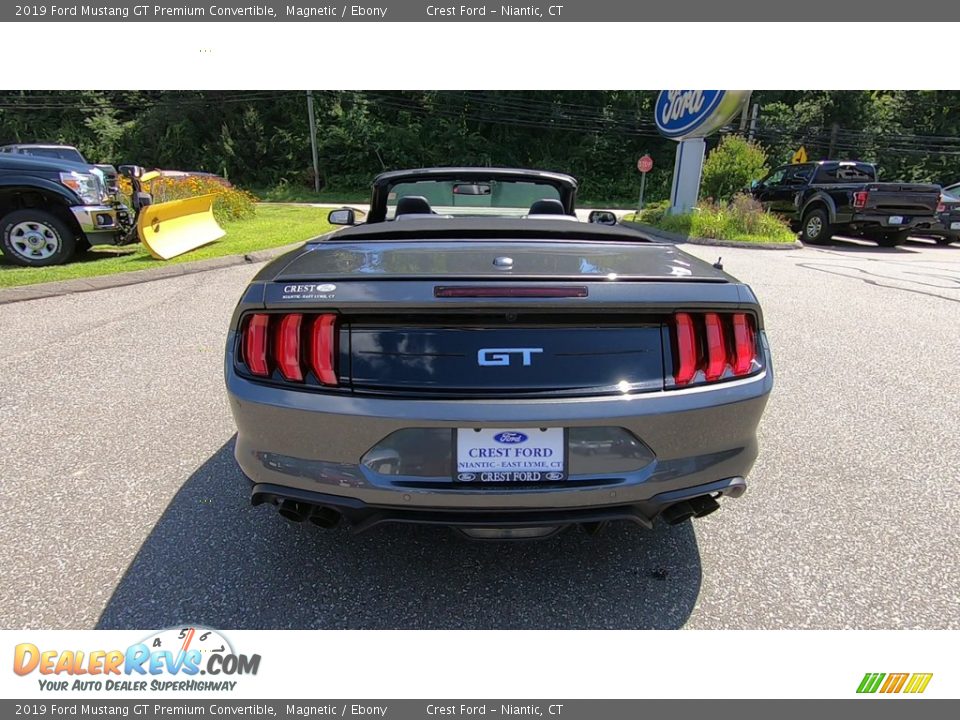 2019 Ford Mustang GT Premium Convertible Magnetic / Ebony Photo #6