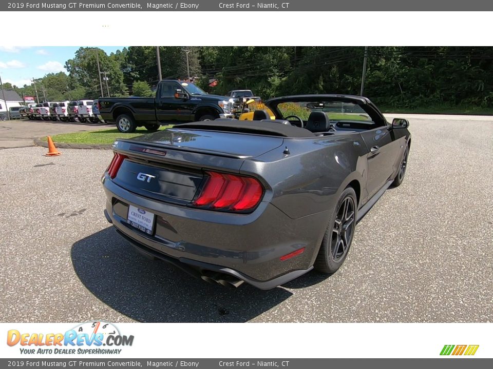 2019 Ford Mustang GT Premium Convertible Magnetic / Ebony Photo #7