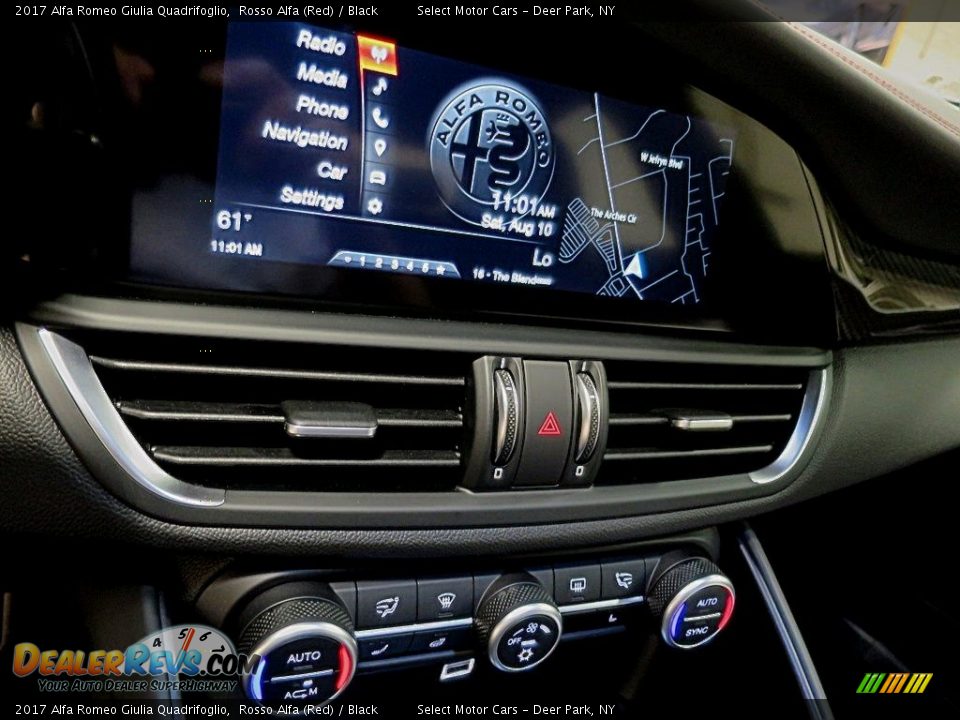 2017 Alfa Romeo Giulia Quadrifoglio Rosso Alfa (Red) / Black Photo #30