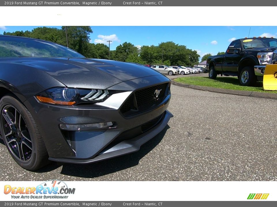 2019 Ford Mustang GT Premium Convertible Magnetic / Ebony Photo #26