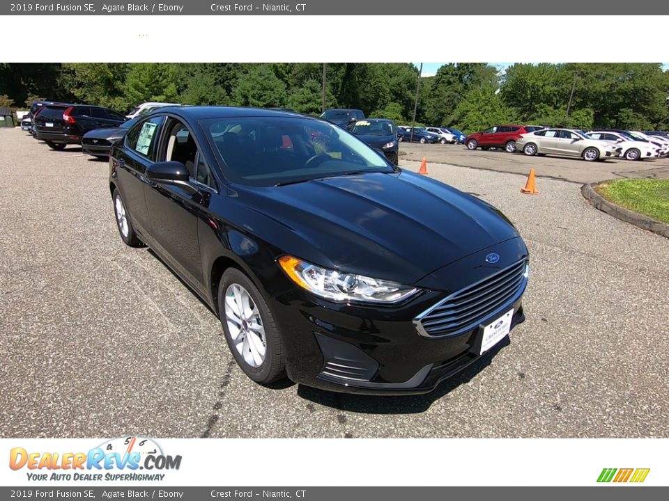 2019 Ford Fusion SE Agate Black / Ebony Photo #1