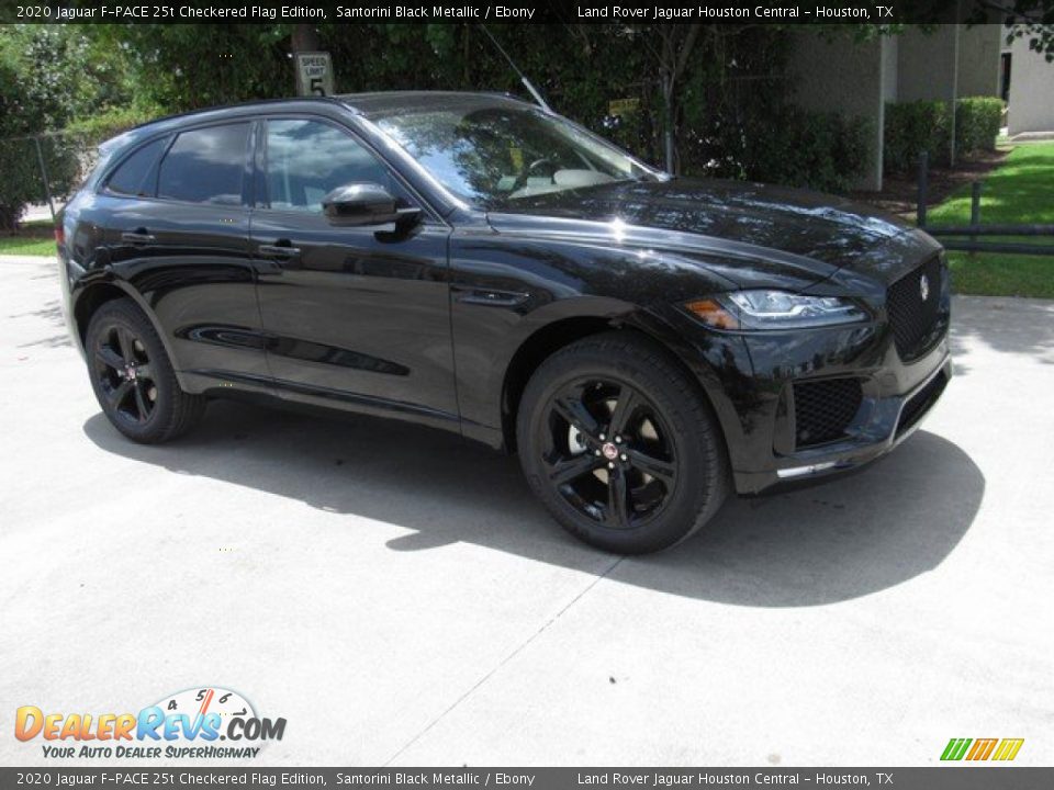2020 Jaguar F-PACE 25t Checkered Flag Edition Santorini Black Metallic / Ebony Photo #1