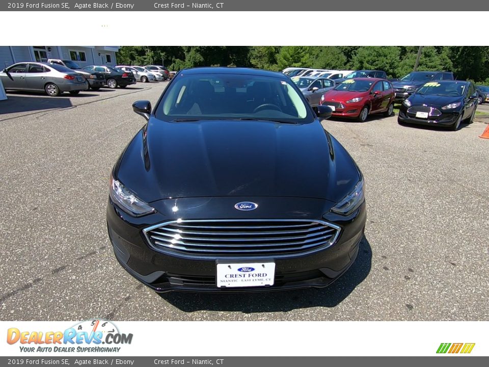 2019 Ford Fusion SE Agate Black / Ebony Photo #2