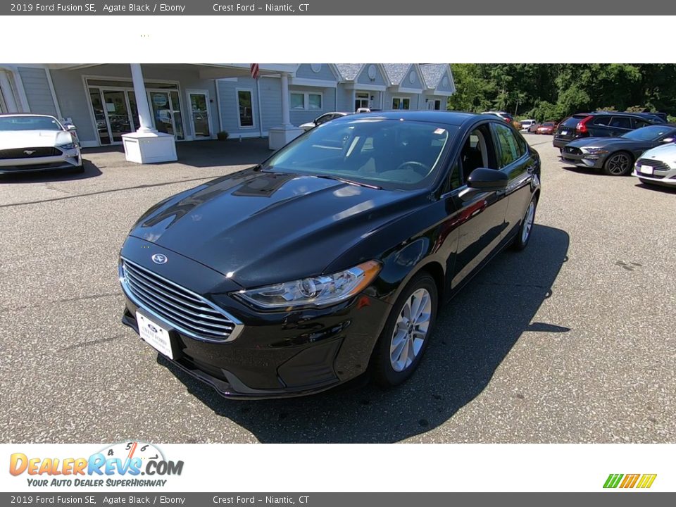 2019 Ford Fusion SE Agate Black / Ebony Photo #3