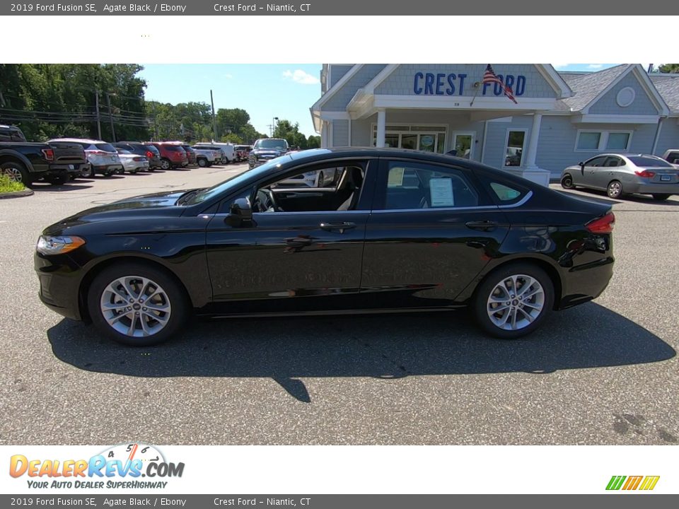 2019 Ford Fusion SE Agate Black / Ebony Photo #4