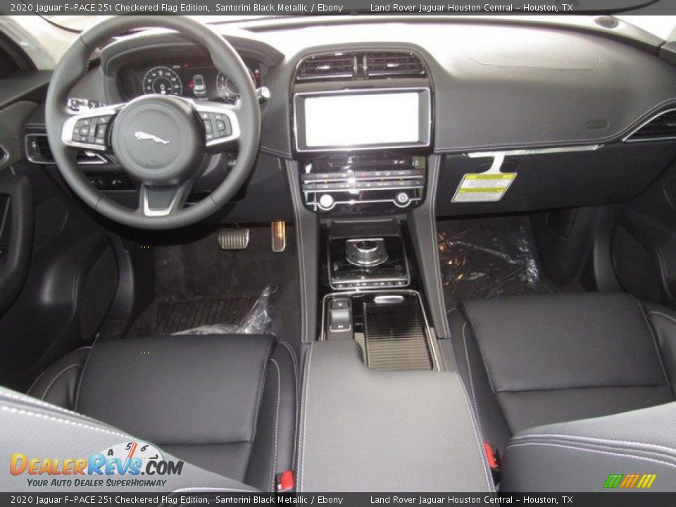 2020 Jaguar F-PACE 25t Checkered Flag Edition Santorini Black Metallic / Ebony Photo #4