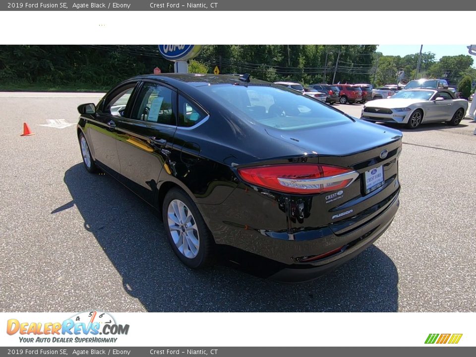 2019 Ford Fusion SE Agate Black / Ebony Photo #5