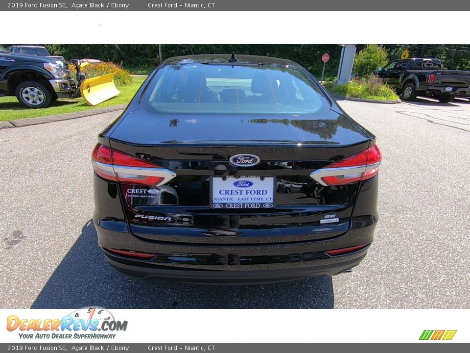 2019 Ford Fusion SE Agate Black / Ebony Photo #6