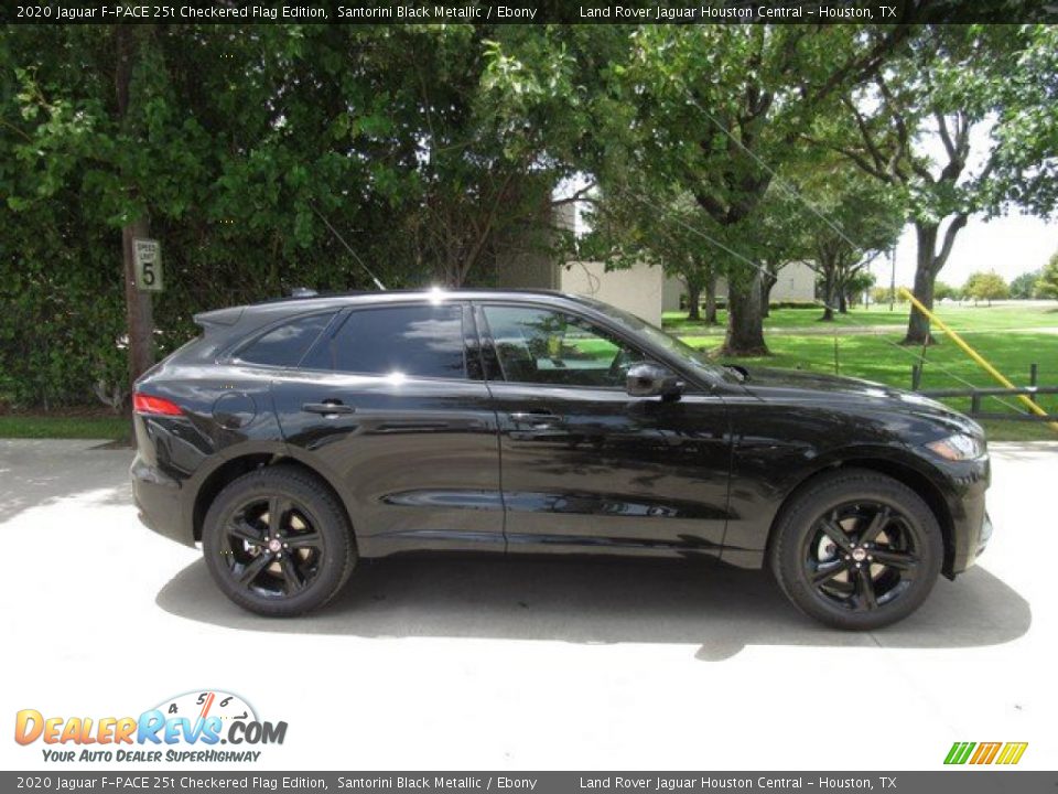 2020 Jaguar F-PACE 25t Checkered Flag Edition Santorini Black Metallic / Ebony Photo #6