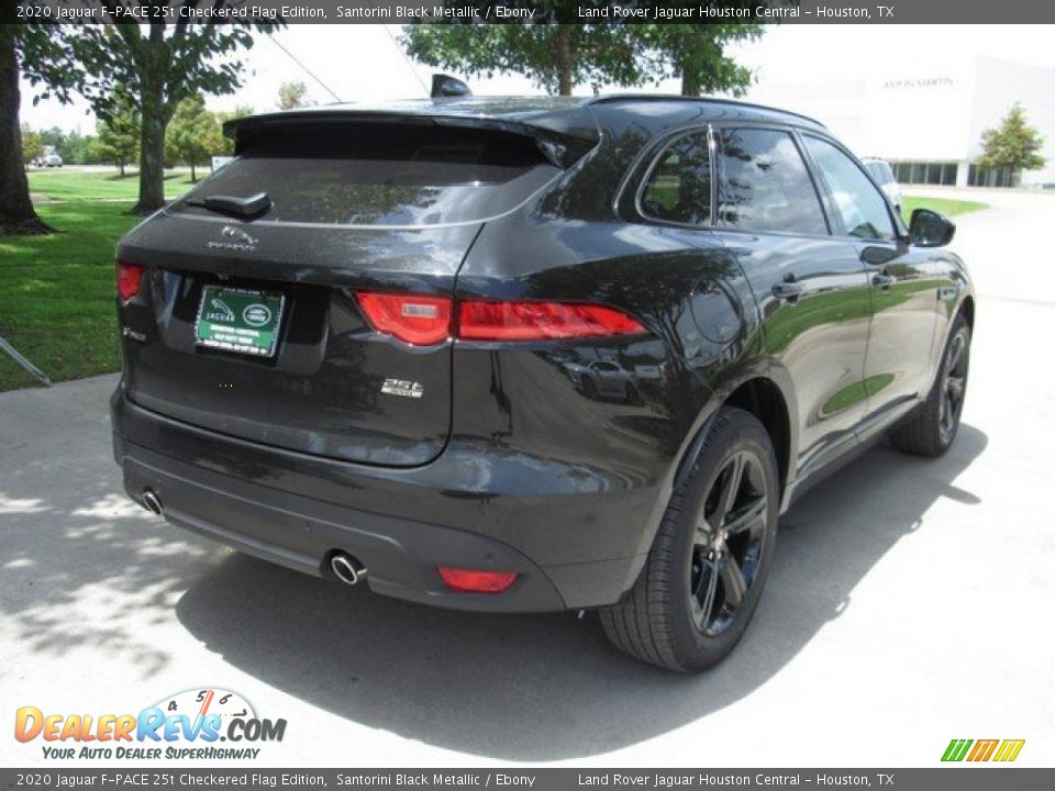 2020 Jaguar F-PACE 25t Checkered Flag Edition Santorini Black Metallic / Ebony Photo #7