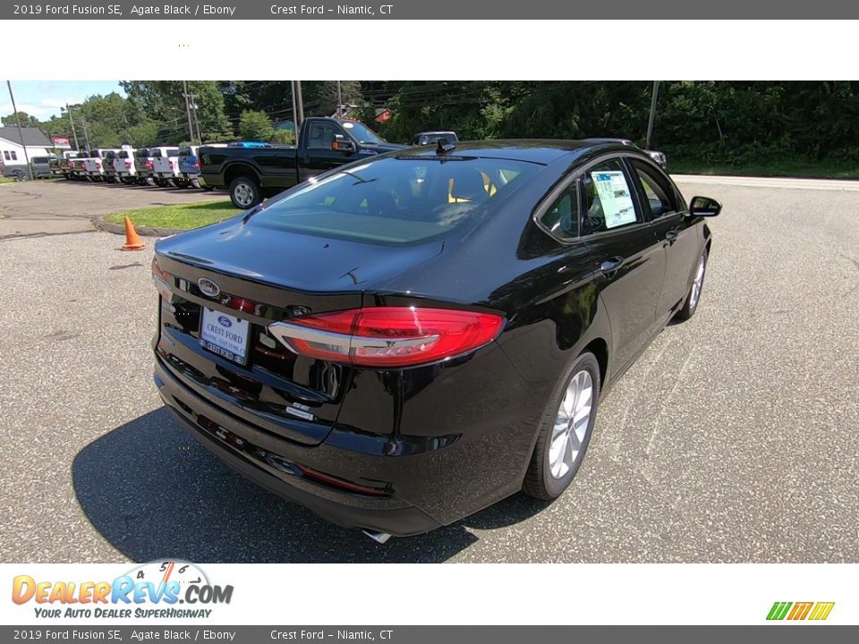 2019 Ford Fusion SE Agate Black / Ebony Photo #7