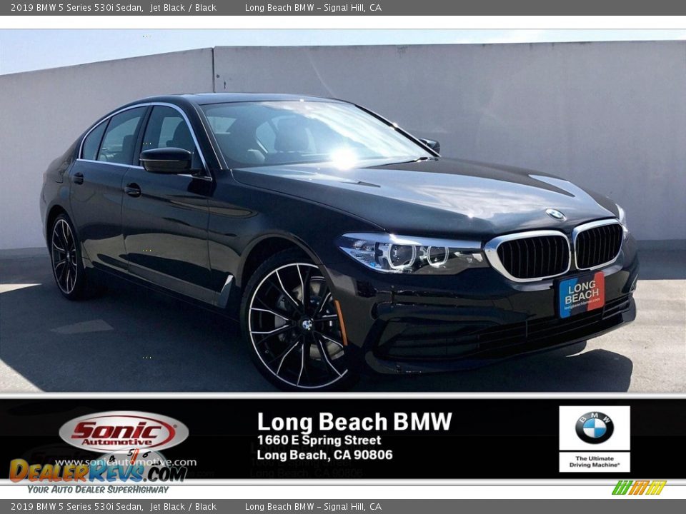 2019 BMW 5 Series 530i Sedan Jet Black / Black Photo #1