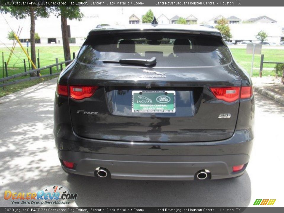 2020 Jaguar F-PACE 25t Checkered Flag Edition Santorini Black Metallic / Ebony Photo #8