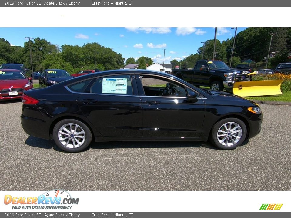 2019 Ford Fusion SE Agate Black / Ebony Photo #8