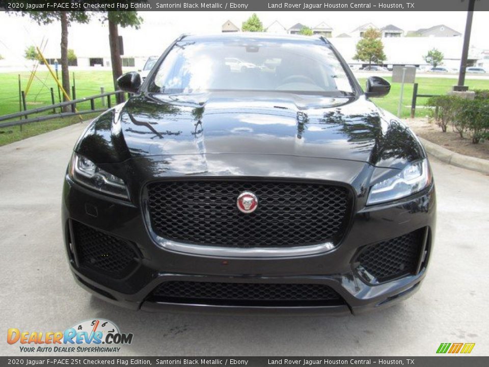2020 Jaguar F-PACE 25t Checkered Flag Edition Santorini Black Metallic / Ebony Photo #9