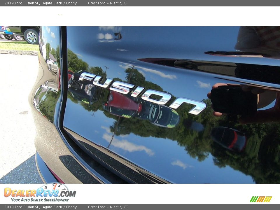 2019 Ford Fusion SE Agate Black / Ebony Photo #10