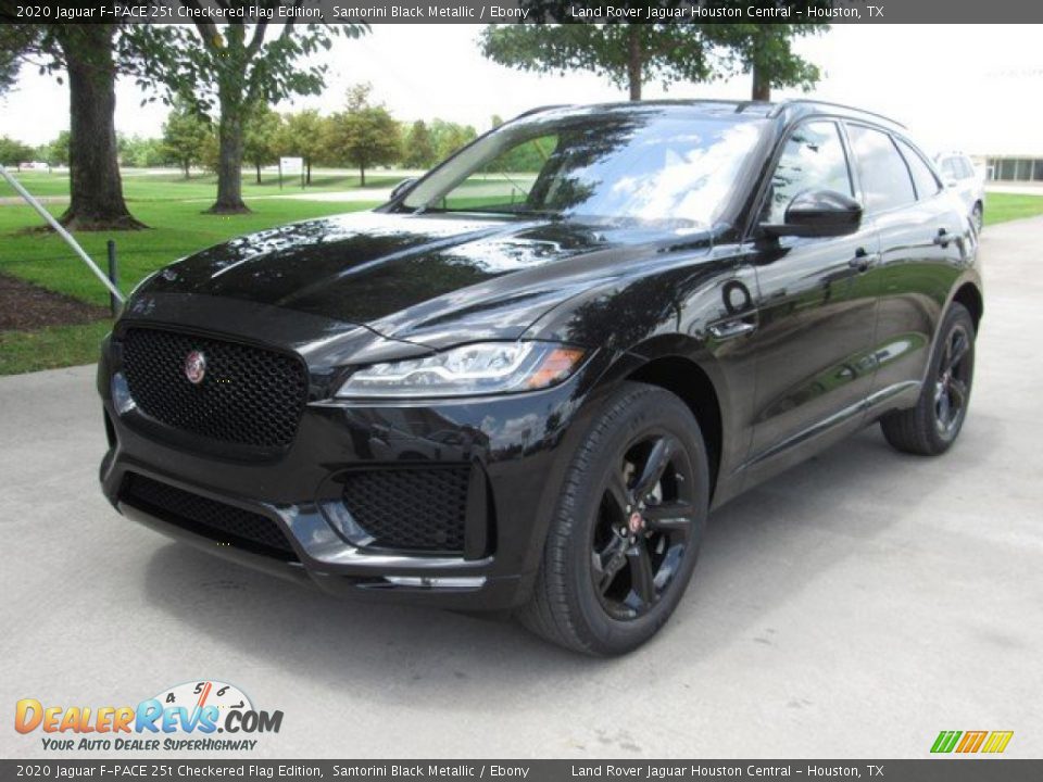 2020 Jaguar F-PACE 25t Checkered Flag Edition Santorini Black Metallic / Ebony Photo #10