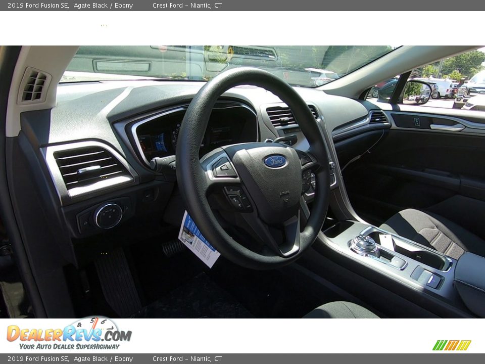 2019 Ford Fusion SE Agate Black / Ebony Photo #11