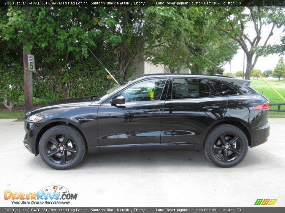 Santorini Black Metallic 2020 Jaguar F-PACE 25t Checkered Flag Edition Photo #11