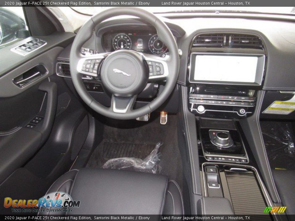 2020 Jaguar F-PACE 25t Checkered Flag Edition Santorini Black Metallic / Ebony Photo #13