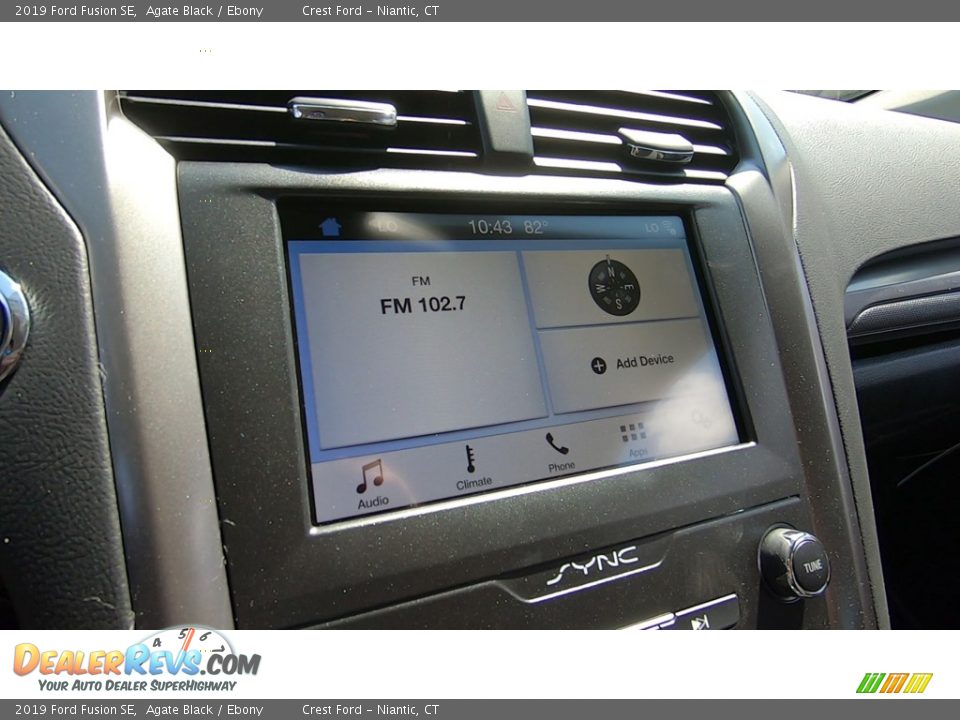 2019 Ford Fusion SE Agate Black / Ebony Photo #15