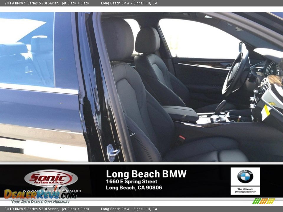 2019 BMW 5 Series 530i Sedan Jet Black / Black Photo #7