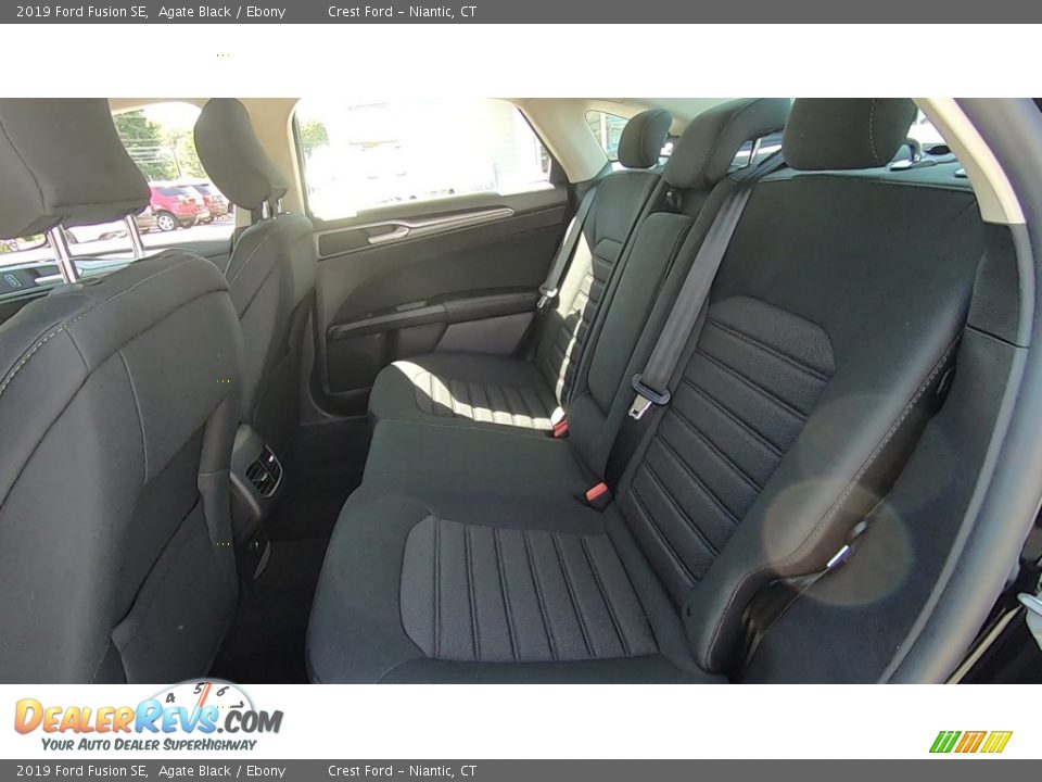 2019 Ford Fusion SE Agate Black / Ebony Photo #18