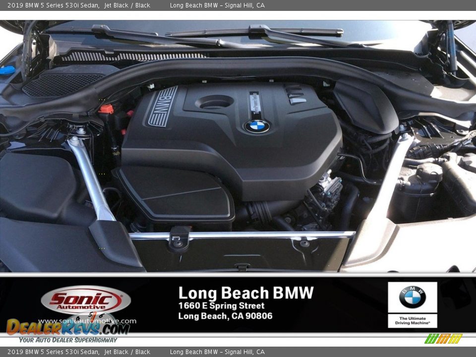 2019 BMW 5 Series 530i Sedan Jet Black / Black Photo #8