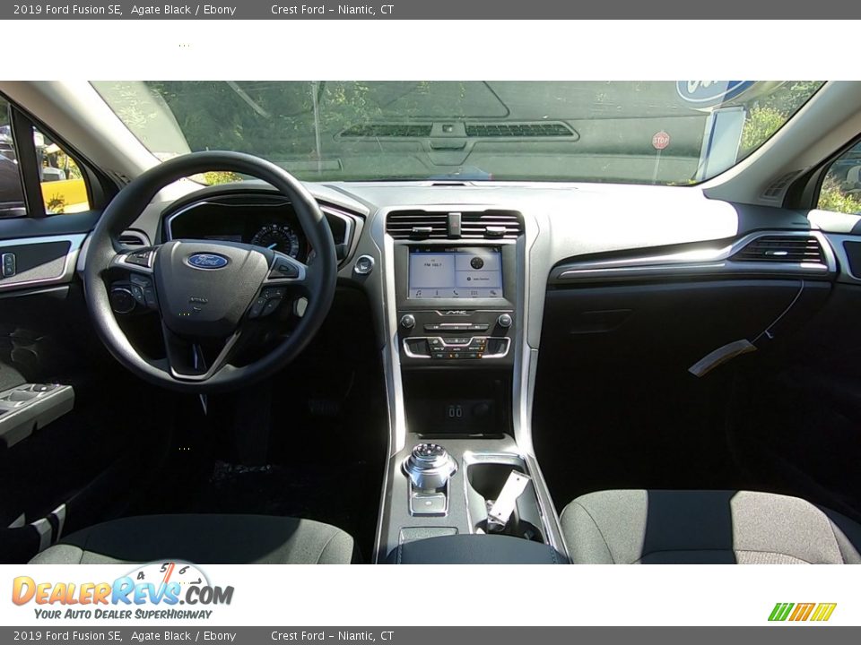 2019 Ford Fusion SE Agate Black / Ebony Photo #19